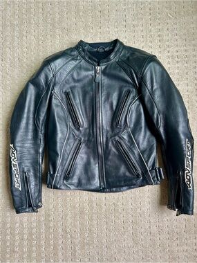 AGVSPORT Women’s Leather Motorcycle Jacket - 100% Cowhide - Upgraded L2 Armor